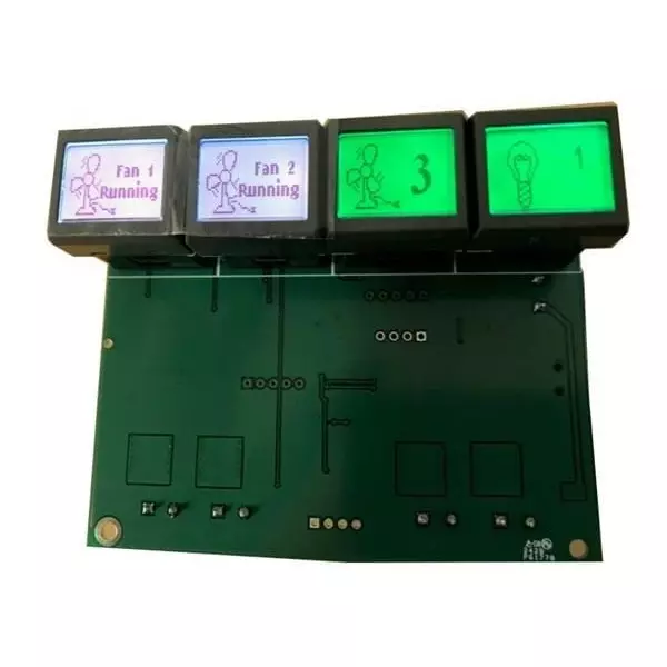 NKK SWITCHES Through Hole Mount Smart Display SPST 100 mA to 250 mA, 633-IS-S04G1LC-S