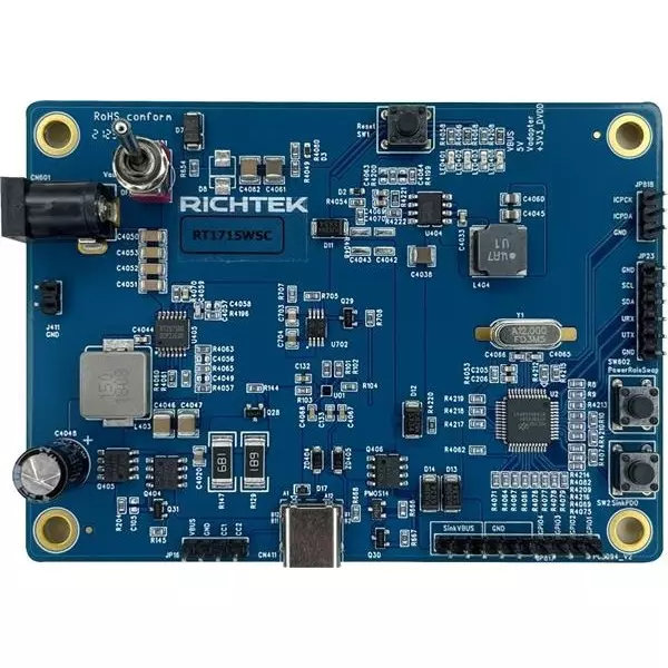 Richtek USB PD, USB Type C Evaluation Board, EVB_RT1715WSC