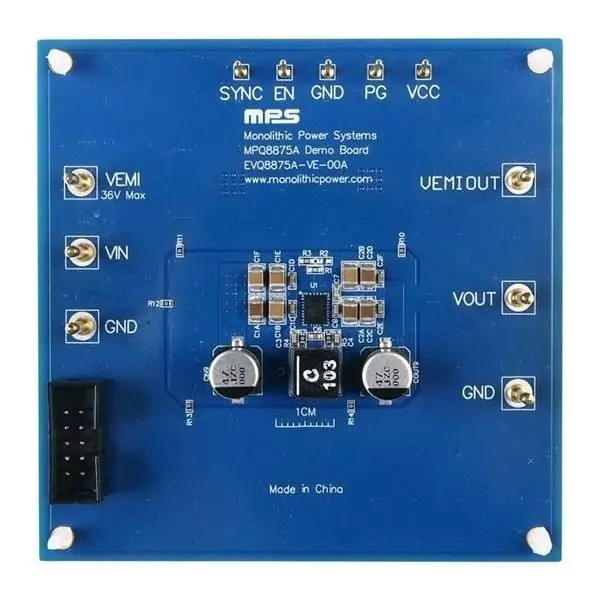 MPS Evaluation Board 4.5 to 36 V Input Voltage, EVQ8875A-VE-00A