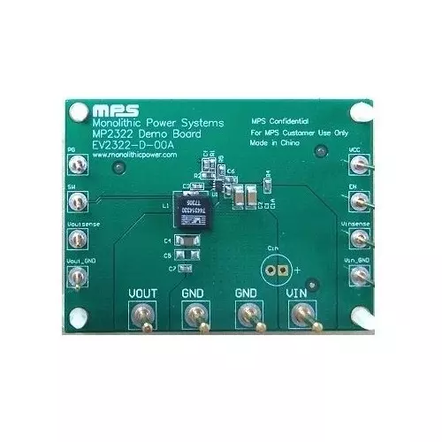 MPS Voltage Regulator - Switching Regulator Evaluation Board 12 V Input Voltage 3.3 V Output Voltage EV2322-D-00A