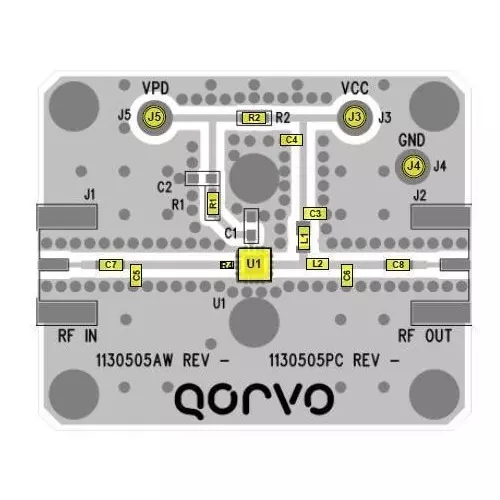 Qorvo RF Amplifier Evaluation Board 920 MHz Frequency, QPA9119-PCB900