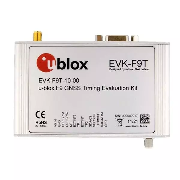 u-blox Evaluation Kit 5 V Operating Supply Voltage, EVK-F9T-20