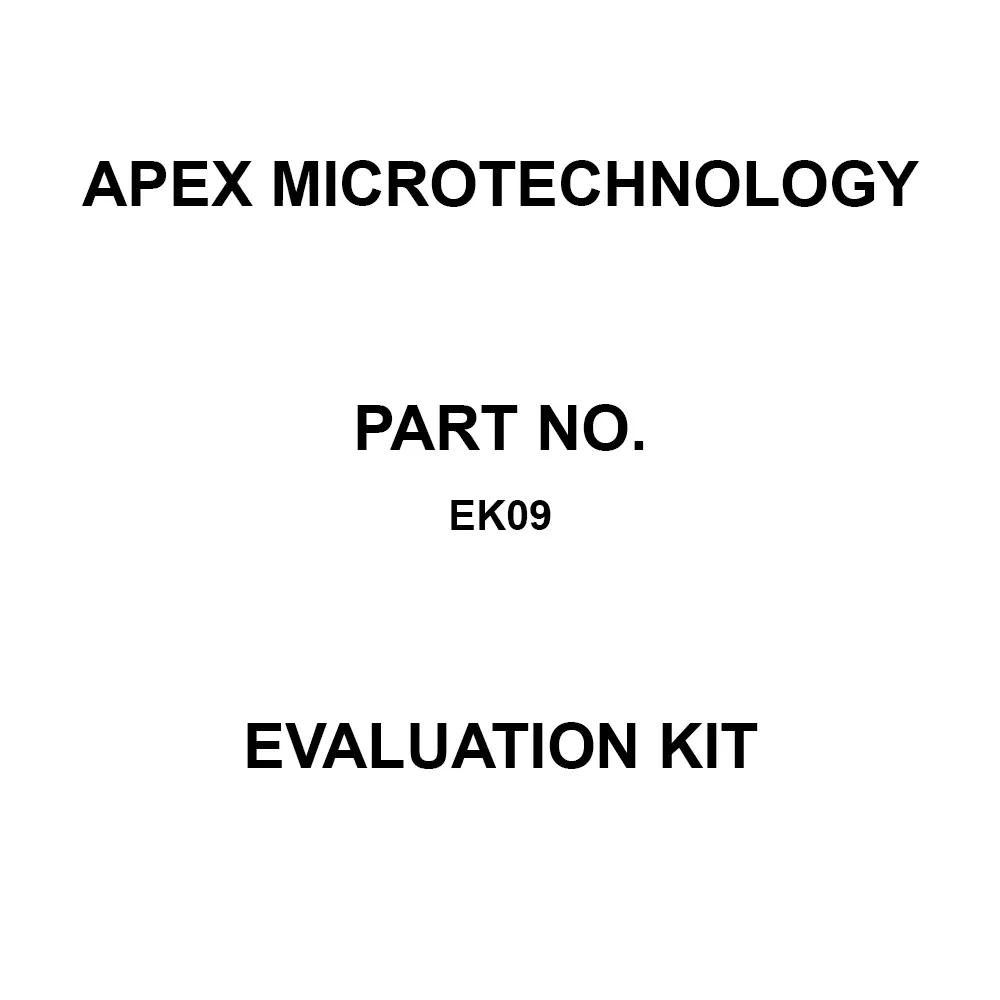 Apex Microtechnology Evaluation Kit for Evaluation of PA82, PA83, PA84, EK09