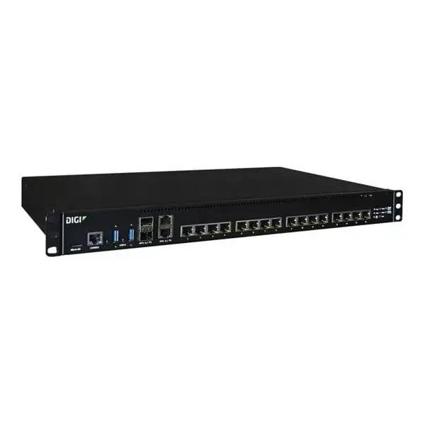 DIGI INTERNATIONAL Serial Device Server Ethernet, RS-232, SFP+, USB 3.1 Interface, EZ16-A100-US