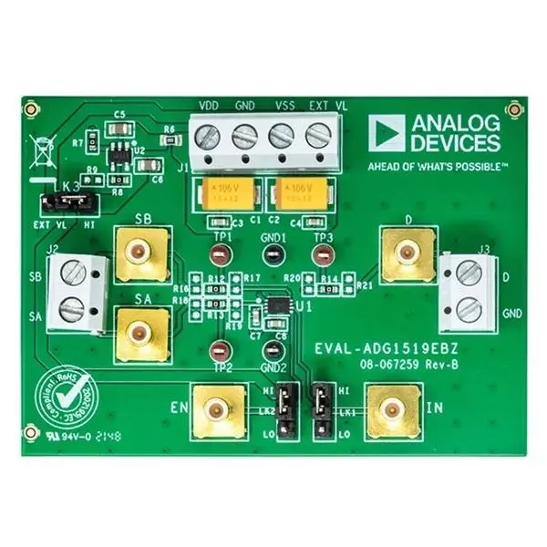 Analog Devices Evaluation Boards Analog Switch Type for ADG1519, EVAL-ADG1519EBZ