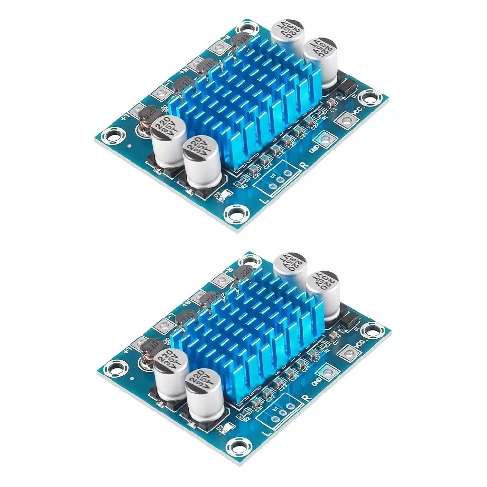 Invento Digital Stereo Audio Power Amplifier Board 2.0 Channel 12-24 V Supply Voltage 4-8 Ω Output Impedance, XH-A232 TPA3110 (Pack of 2 Pcs)