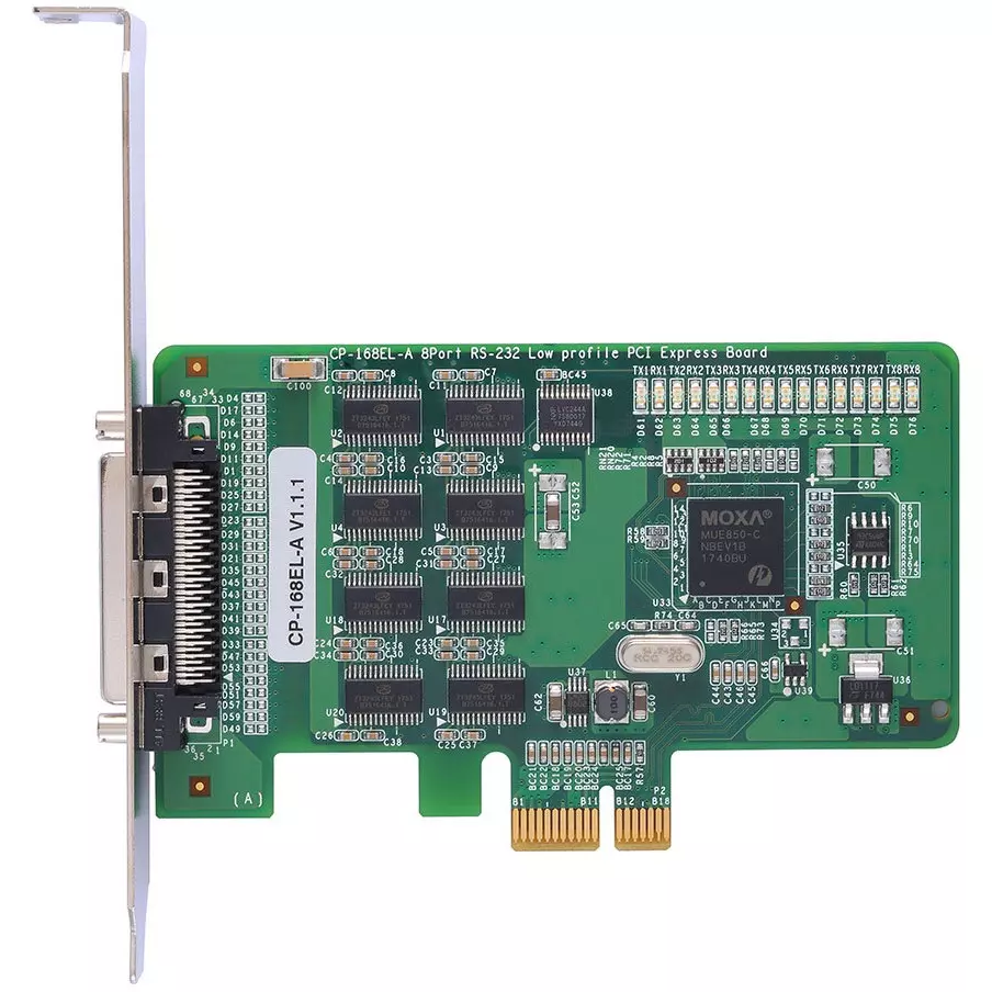 MOXA Industrial Board 64.42x102 mm Dimension, CP-168EL-A w/o Cable