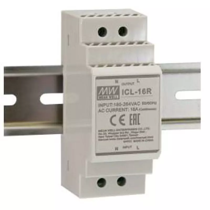 Mean Well Inrush Current Limiter Din Rail Mounting Input: 16 Amp Current Range, ICL-16R