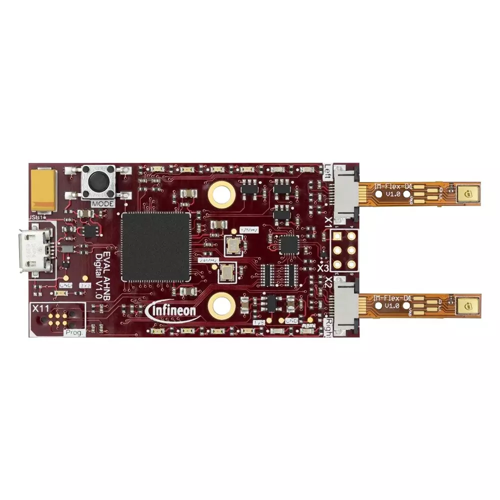 Infineon Evaluation Board for MEMS Microphone, EVALAHNBDIGITALV01TOBO1