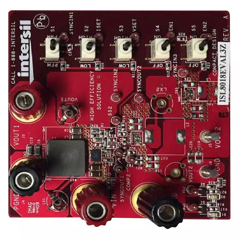 RENESAS Evaluation Board for Synchronous Buck Regulator, ISL8018EVAL3Z