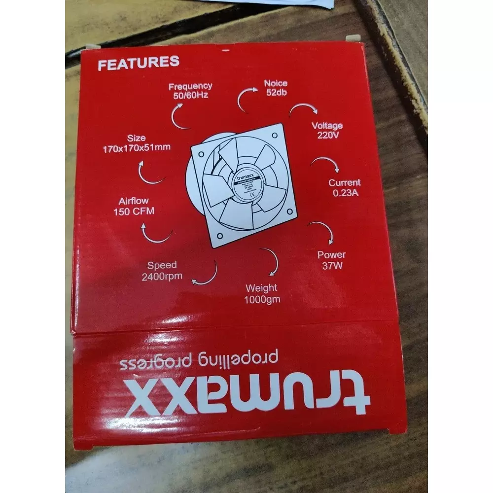 Trumaxx Instrument Cooling Fan 55/50 W 230 V 200 x 200 x 60 mm Size, tru-20060B (Round & Square)