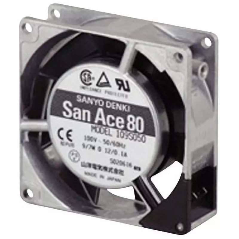 Sanyo Denki San Ace Ac Fan Motor Square AC230 V Input 25 mm Thickness, 109S034