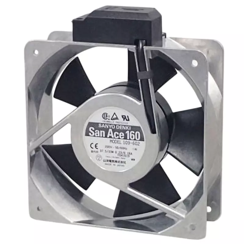 Sanyo Denki San Ace AC Fan Square 160x160 mm Size 51 mm Thickness, 109-602