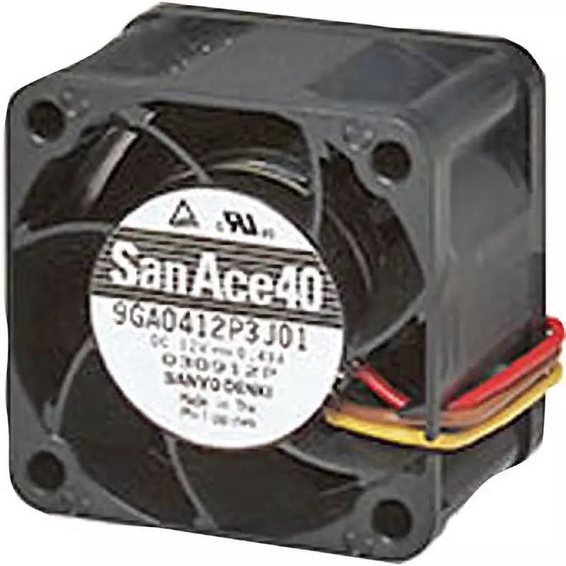 Sanyo Denki DC San Ace Low Power Consumption Fan Square 40x40 mm DC12 V 28 mm Thickness, 9GA0412P3M01