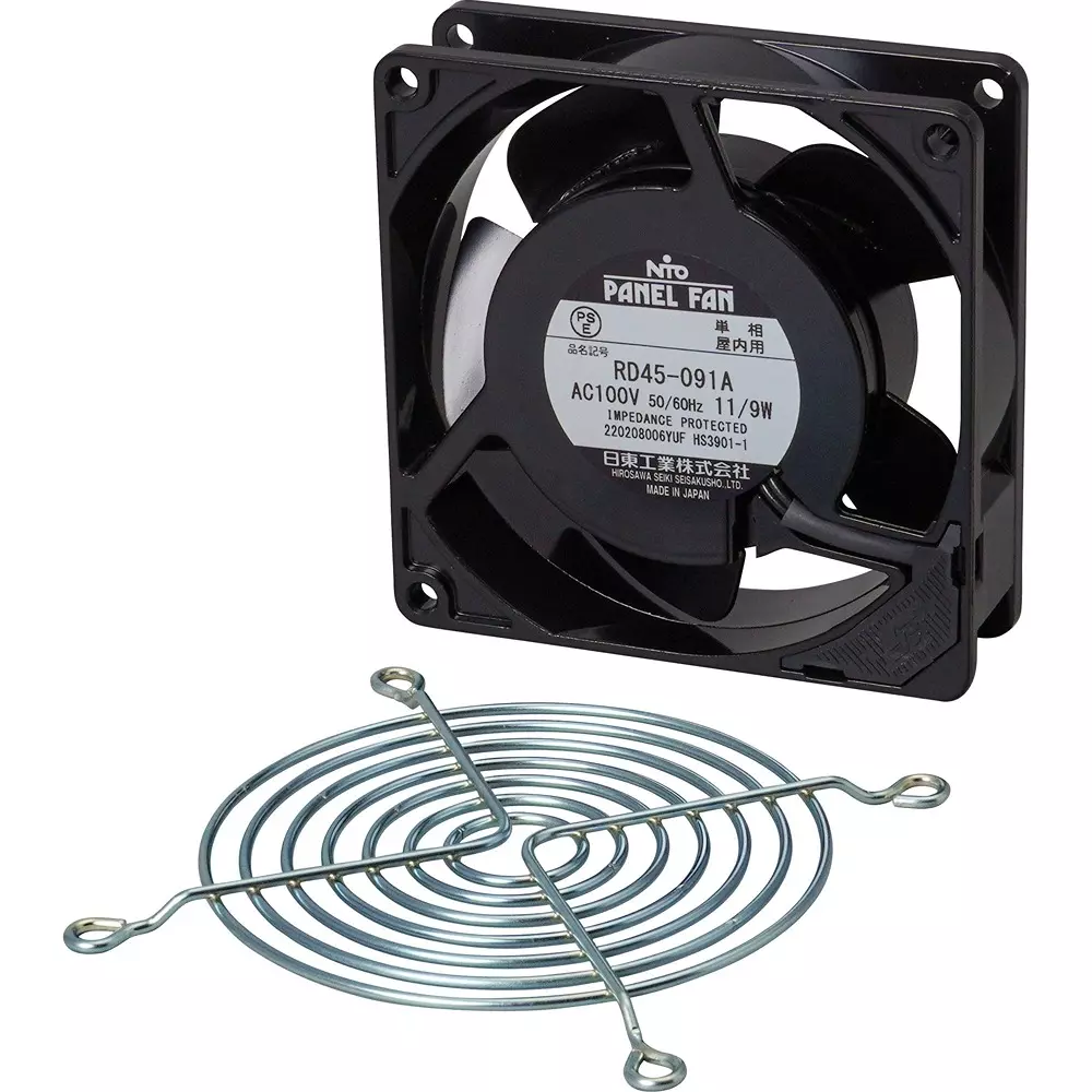 NITTO KOGYO Ventilation Fan 0.14/0.12 A Rated Current, RD45-091A