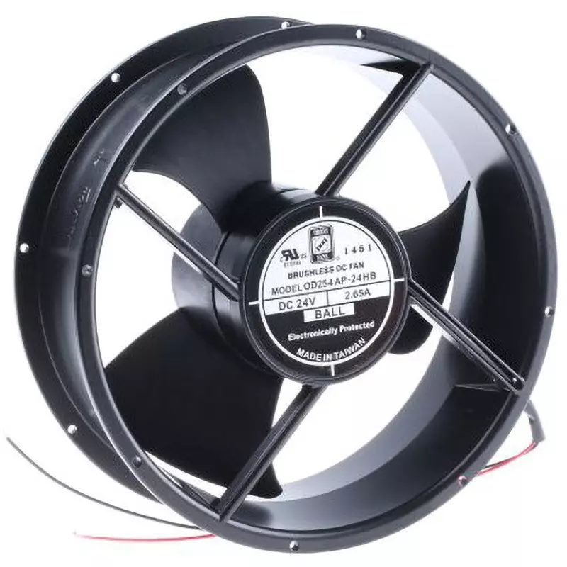 RS PRO DC Axial Fan DC 24 V Input Voltage Square Shape, 619-6753