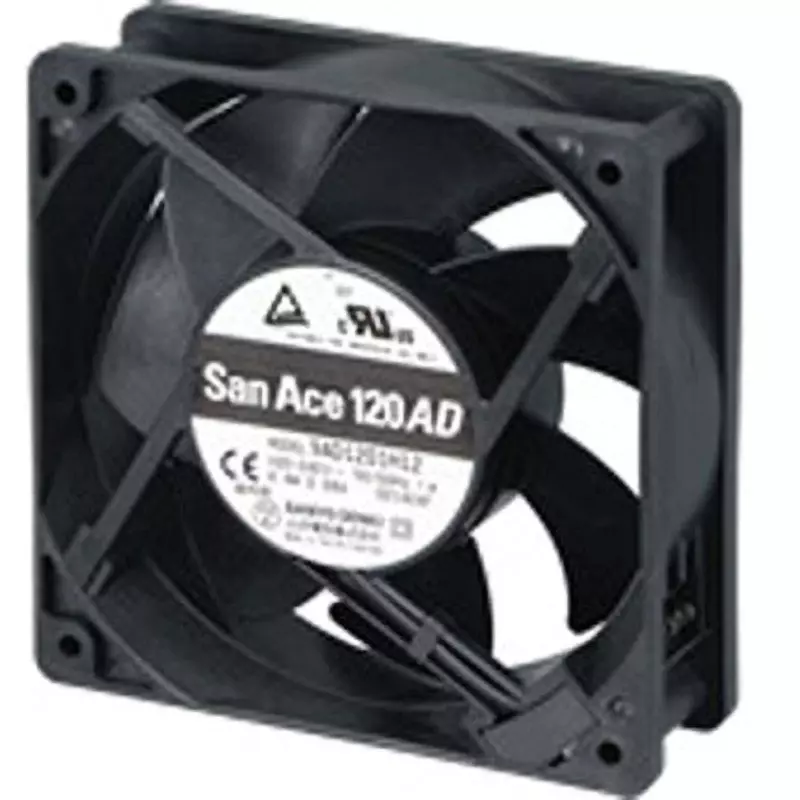 Sanyo Denki ACDC Fan San Ace 120AD (120 mm) Square 120x120 mm Size 38 mm Thickness, 9AD1201H1H
