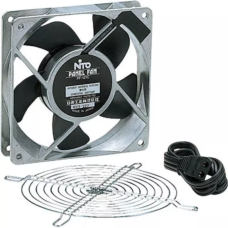 NITTO KOGYO Panel Ventilation Fan 0.15/0.13 A Rated Current, PF-121C
