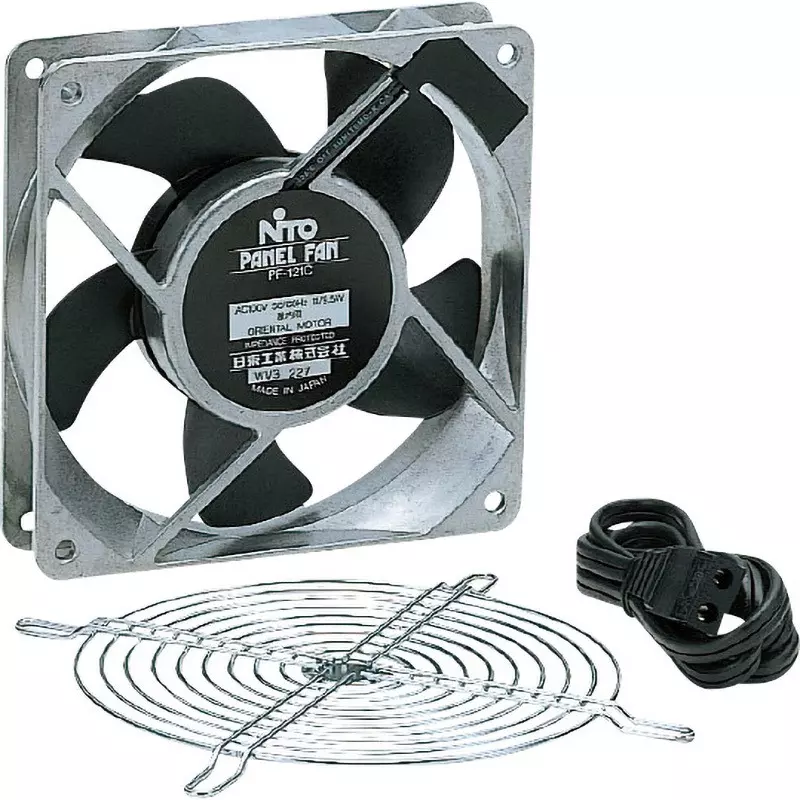 NITTO KOGYO Panel Ventilation Fan 0.11/0.10 A Rated Current, PF-121L