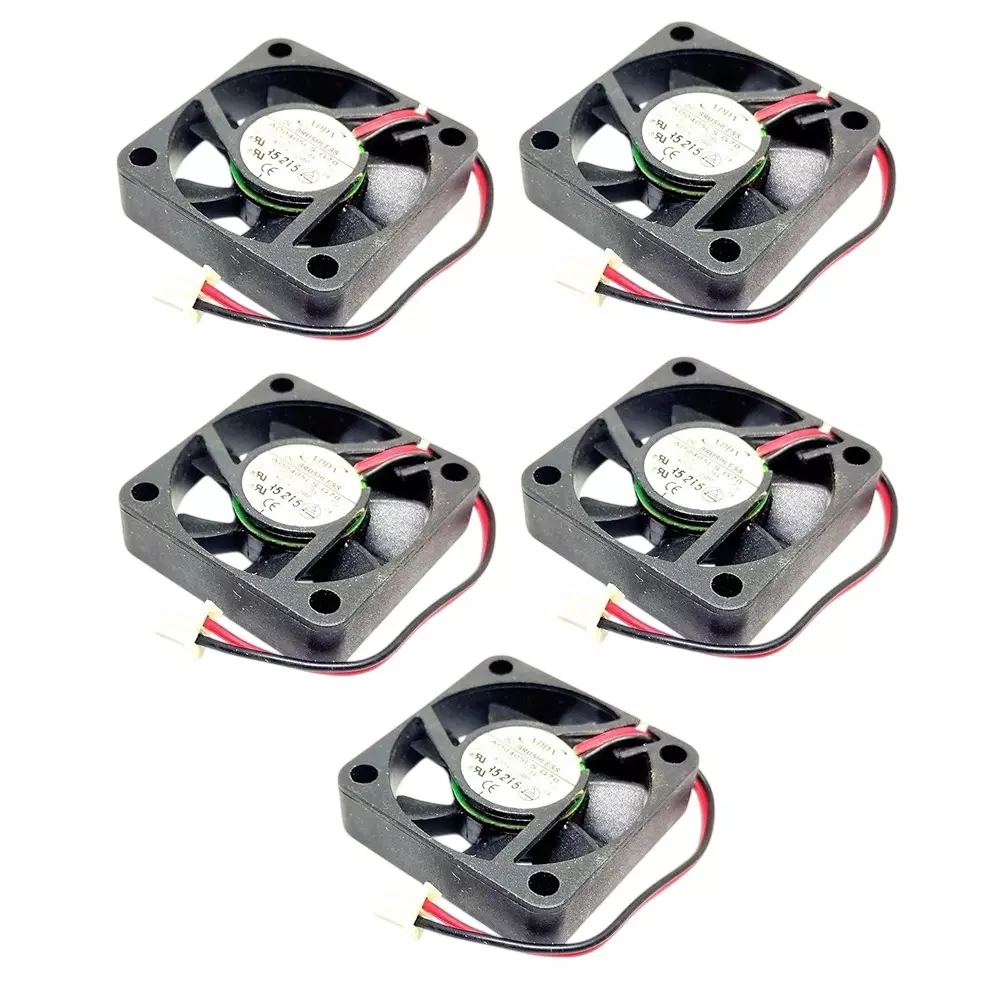 Invento Cooling Fan DC Brushless Motor 5 V DC Voltage 40x40x10 mm (LxWxH) 4200 RPM Speed, 4010 (Pack of 5 Pcs)