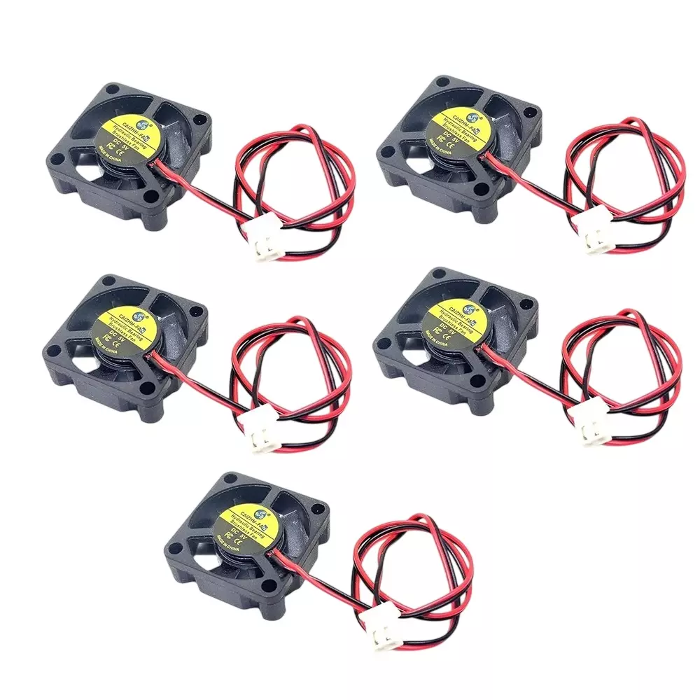 Invento Axial Cooling Fan 3.2 CFM Air Flow 5 V DC Voltage 30x30x10 mm (LxWxH) 7000 RPM Rotation Speed, 3010 (Pack of 5 Pcs)