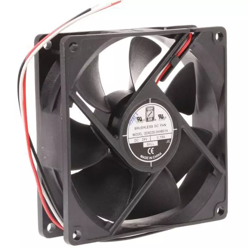 RS PRO DC Axial Fan DC 24 V Input Voltage Square Shape, 619-7194