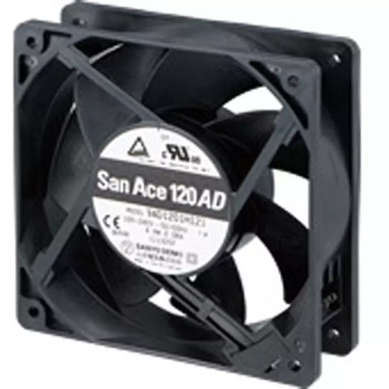 Sanyo Denki ACDC Fan San Ace 120AD (120 mm) Square 120x120 mm Size 38 mm Thickness, 9AD1201H1H1