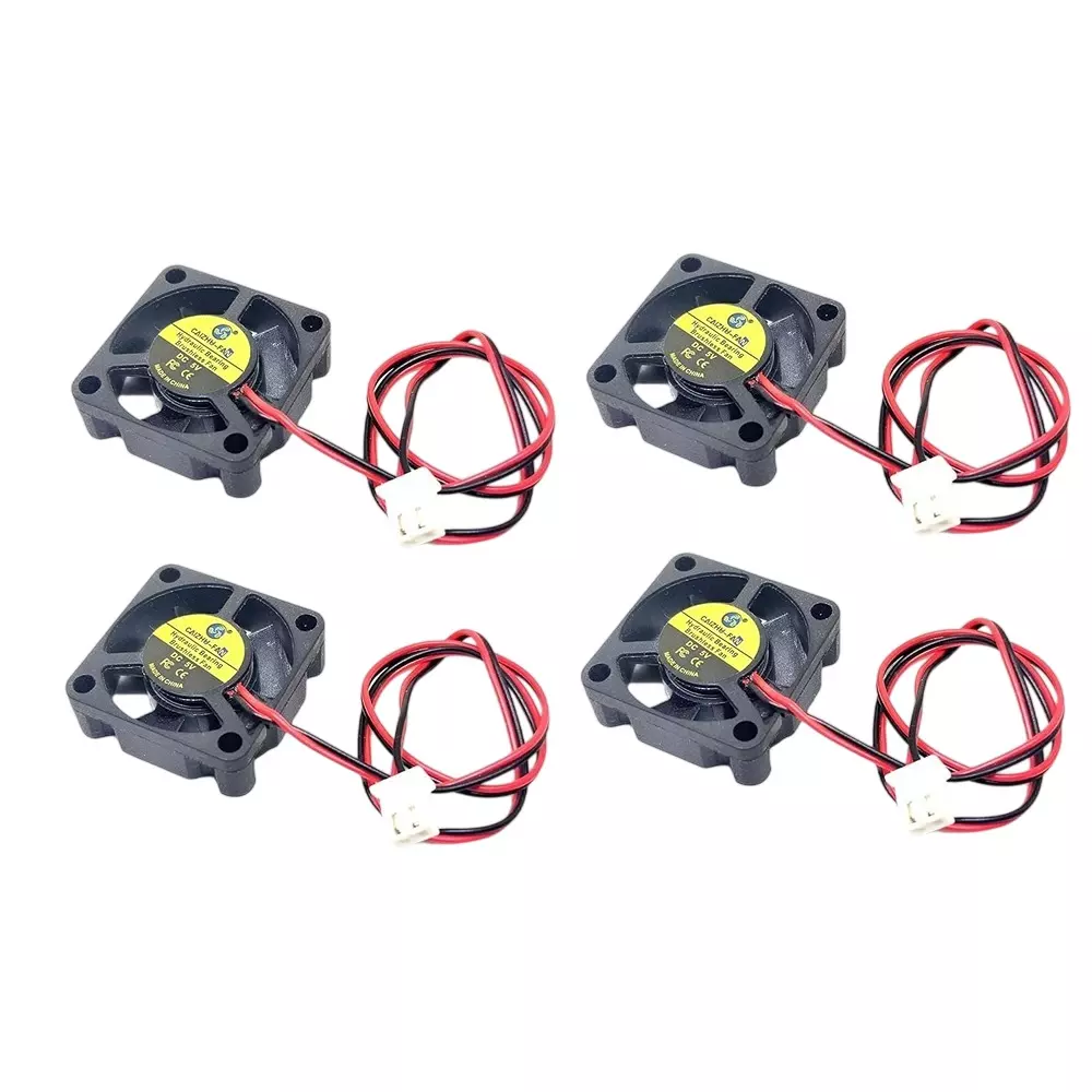 Invento Axial Cooling Fan 3.2 CFM Air Flow 5 V DC Voltage 30x30x10 mm (LxWxH) 7000 RPM Rotation Speed, 3010 (Pack of 4 Pcs)