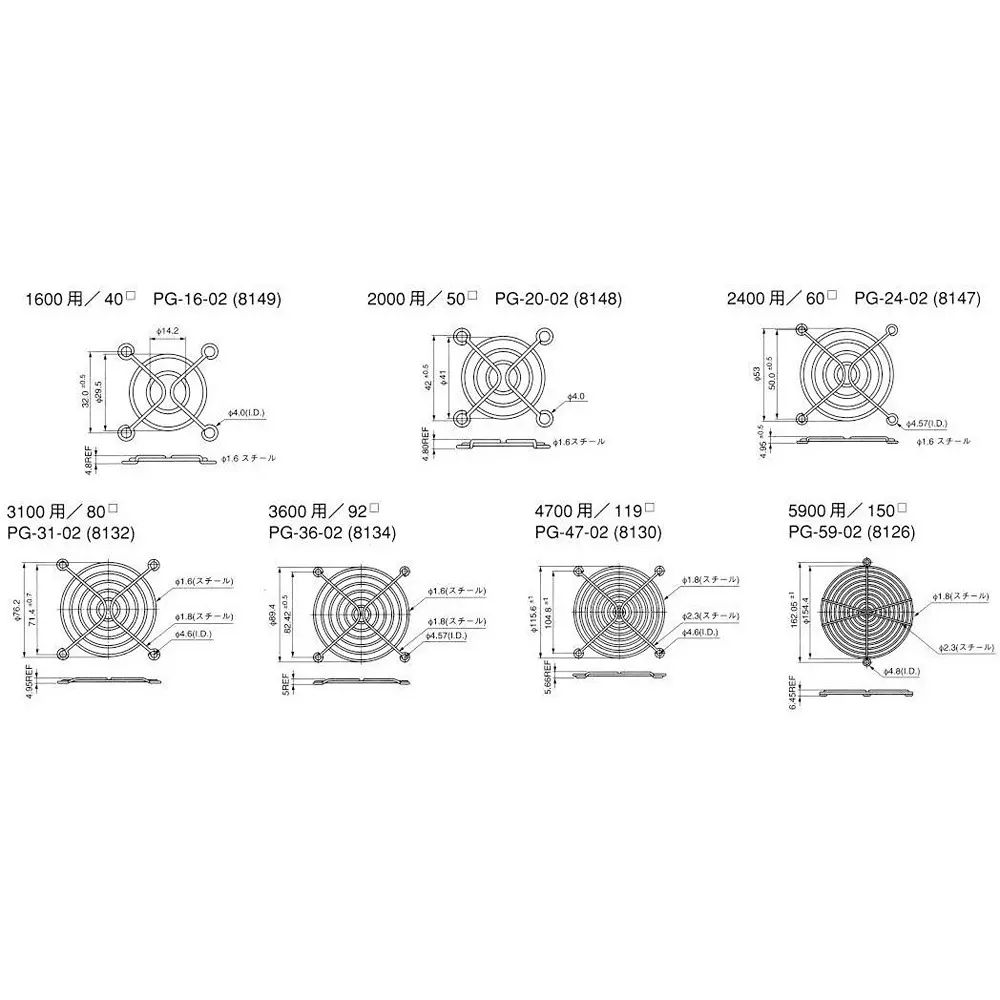 NMB Technologies Fan Guard Φ172, PG-59-02
