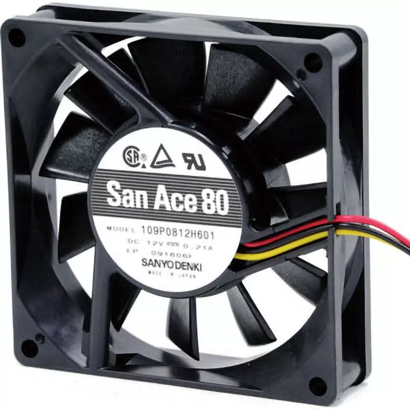 Sanyo Denki DC SAN ACE DC Fan 109 P 80 X 20 Thickness, 109P0812H601