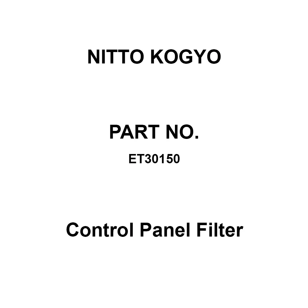 NITTO KOGYO Control Panel Filter Polyester ET30150