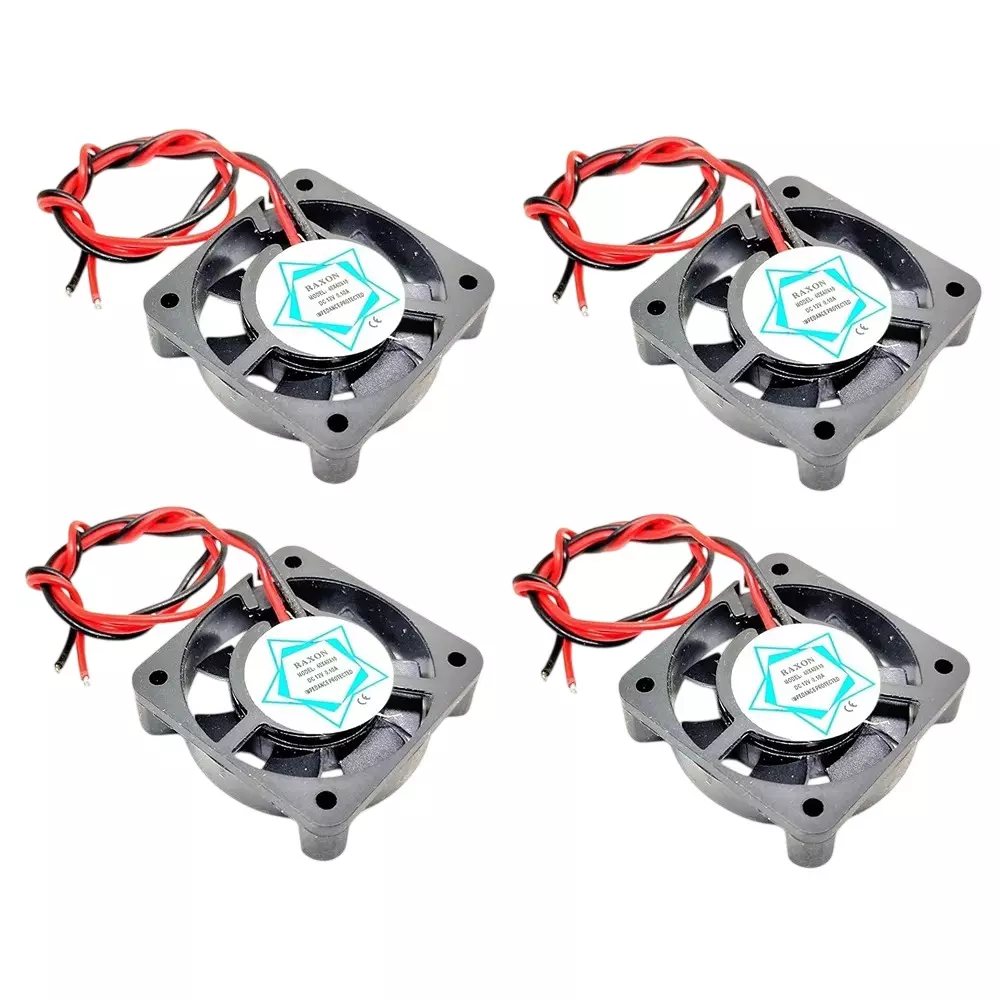 Invento Cooling Fan DC Brushless Motor 12 V DC Voltage 40x40x10 mm (LxWxH) 3 W Wattage, 4010 (Pack of 4 Pcs)
