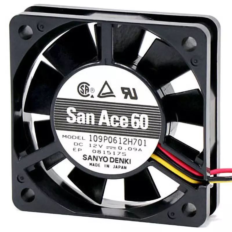 Sanyo Denki DC SAN ACE DC Fan 109 P 60 X 15 Thickness, 109P0612H701