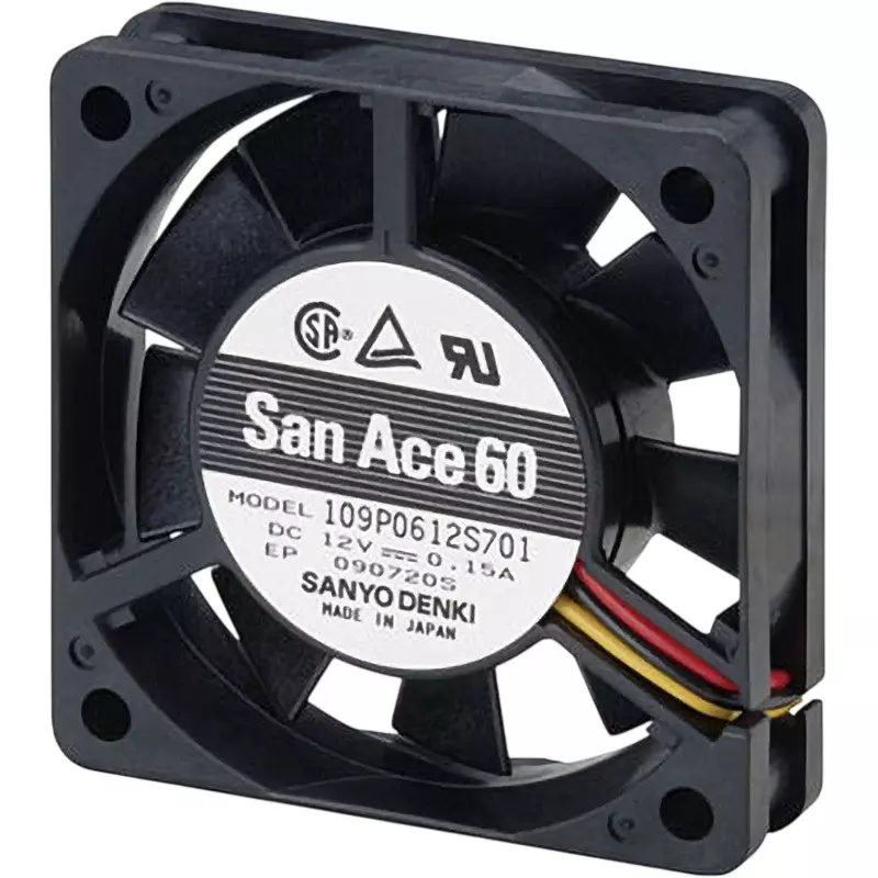 Sanyo Denki DC SAN ACE DC Fan 109 P 80 X 20 Thickness, 109P0812H6D01