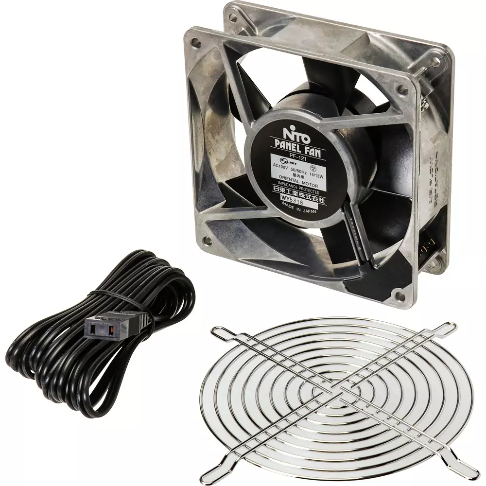 NITTO KOGYO Panel Ventilation Fan 0.21/0.19 A Rated Current, PF-121