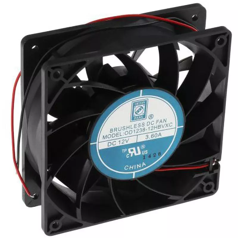 RS PRO DC Axial Fan DC 12 V Input Voltage Square Shape, 703-3467