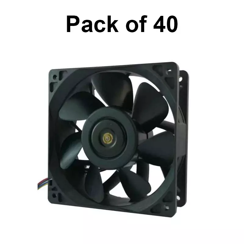 Clasiair 48 V DC Brushless Fan Sleeve Bearing 5.4-36 W Power 4 Inch (10.16 cm) Size Black for Industrial Use, CA-120 38 S48V DC (Pack of 40 Pcs)