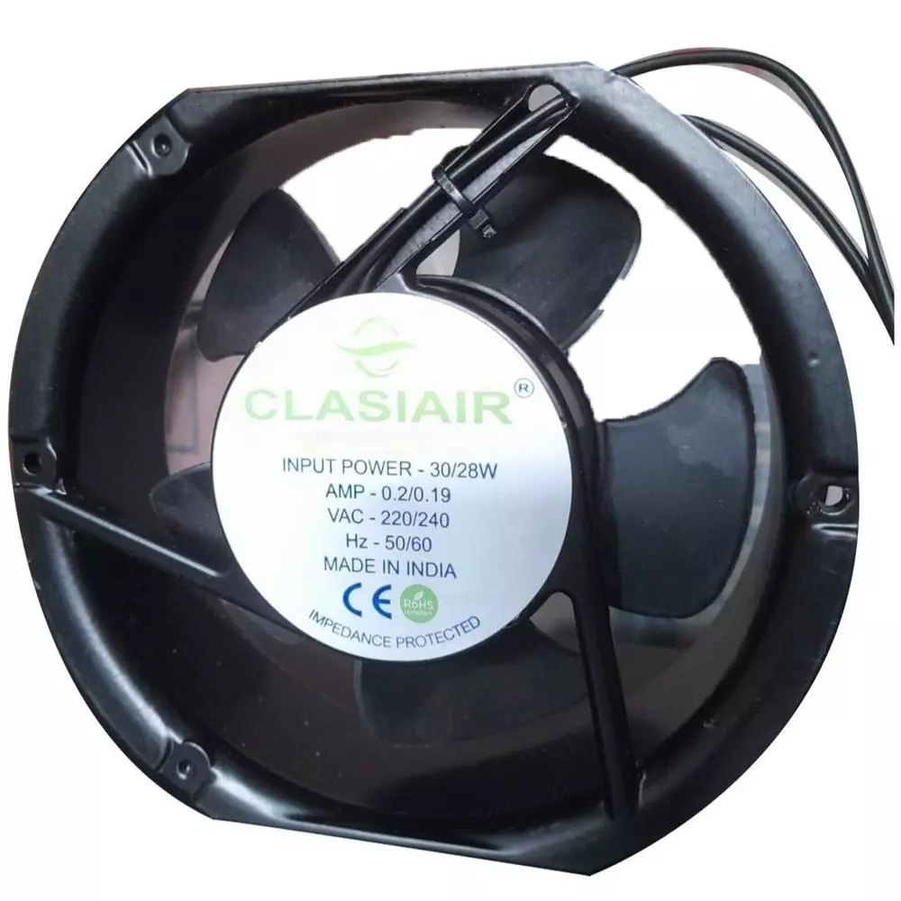 Clasiair 24 V DC Brushless Fan Ball Bearing 28-30 W Power 6 Inch (15.24 cm) Size Black for Industrial Use, CA-172 51 B24V DC (Pack of 20 Pcs)