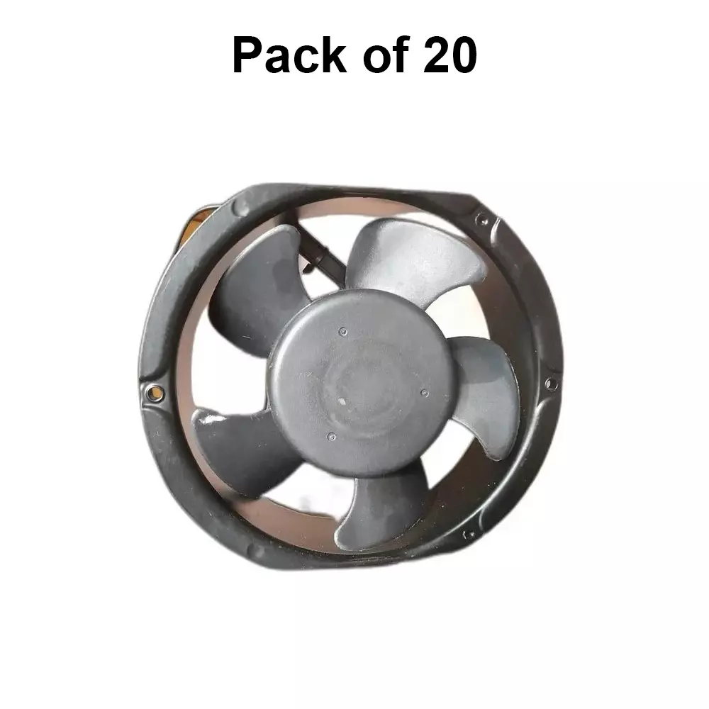 Clasiair 24 V DC Brushless Fan Ball Bearing 28-30 W Power 6 Inch (15.24 cm) Size Black for Industrial Use, CA-172 51 B24V DC (Pack of 20 Pcs)