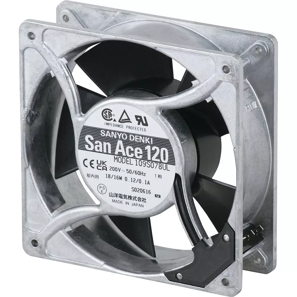 Sanyo Denki San Ace Cooling AC Fan (for AC Power Supply) 38 mm Thickness, S-109S078UL