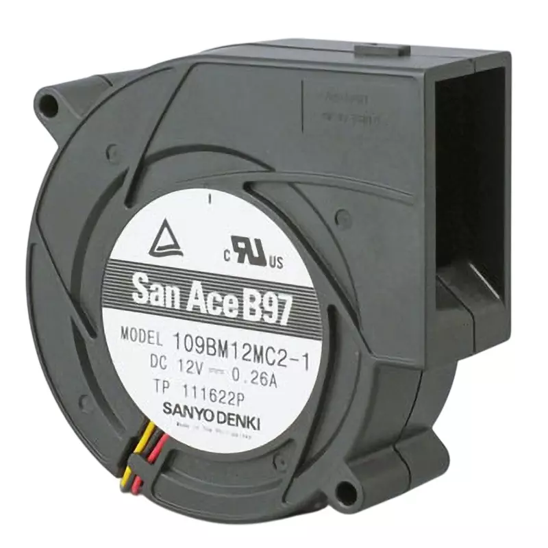 Sanyo Denki DC San Ace Blower 33 mm Thickness 97 mm Square Drive, 109BM12MC2-1