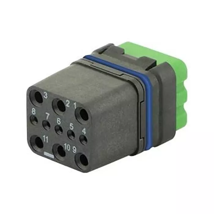SOURIAU-SUNBANK / EATON RECTANGULAR MODULE, RCPT, 11POS, 3ROW, 8MQ2M9901BBE