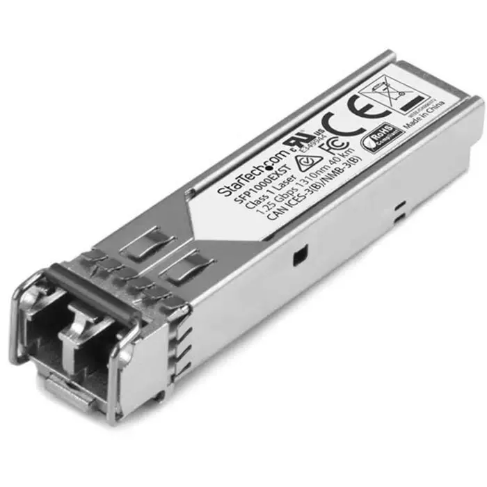 StarTech.com MSA Compatible LC Single Mode Transceiver Module Full Duplex 1000Mbit/s, SFP1000EXST