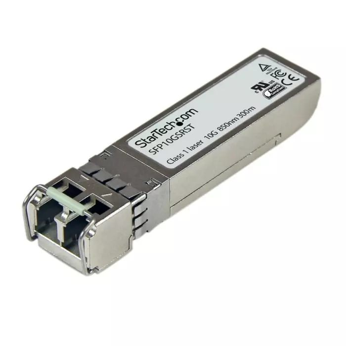 StarTech.com Cisco Compatible LC Multi Mode Transceiver Module Full Duplex, SFP10GSRST