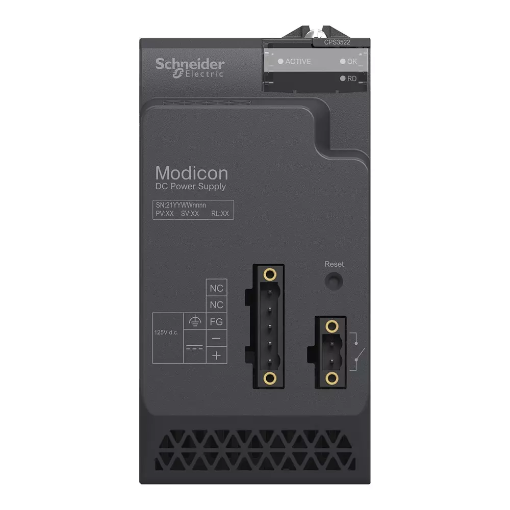 Schneider Electric Modicon X80 Isolated Redundant Power Supply Module 600 mA 125 V DC Supply Voltage, BMXCPS3522