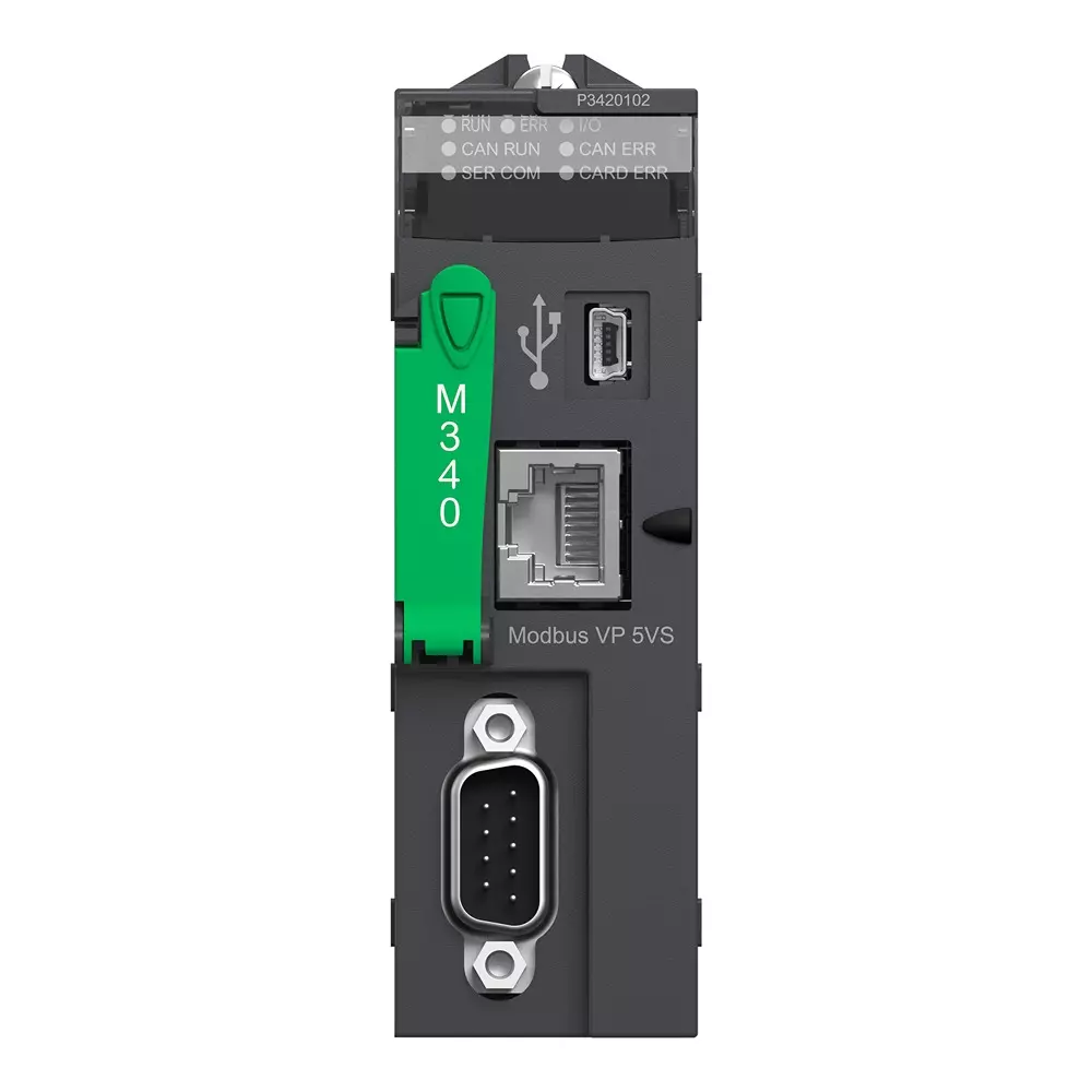 Schneider Electric Modicon M340 Processor Module 11 Slots 4 Racks 90 mA at 24 V DC, BMXP3420102