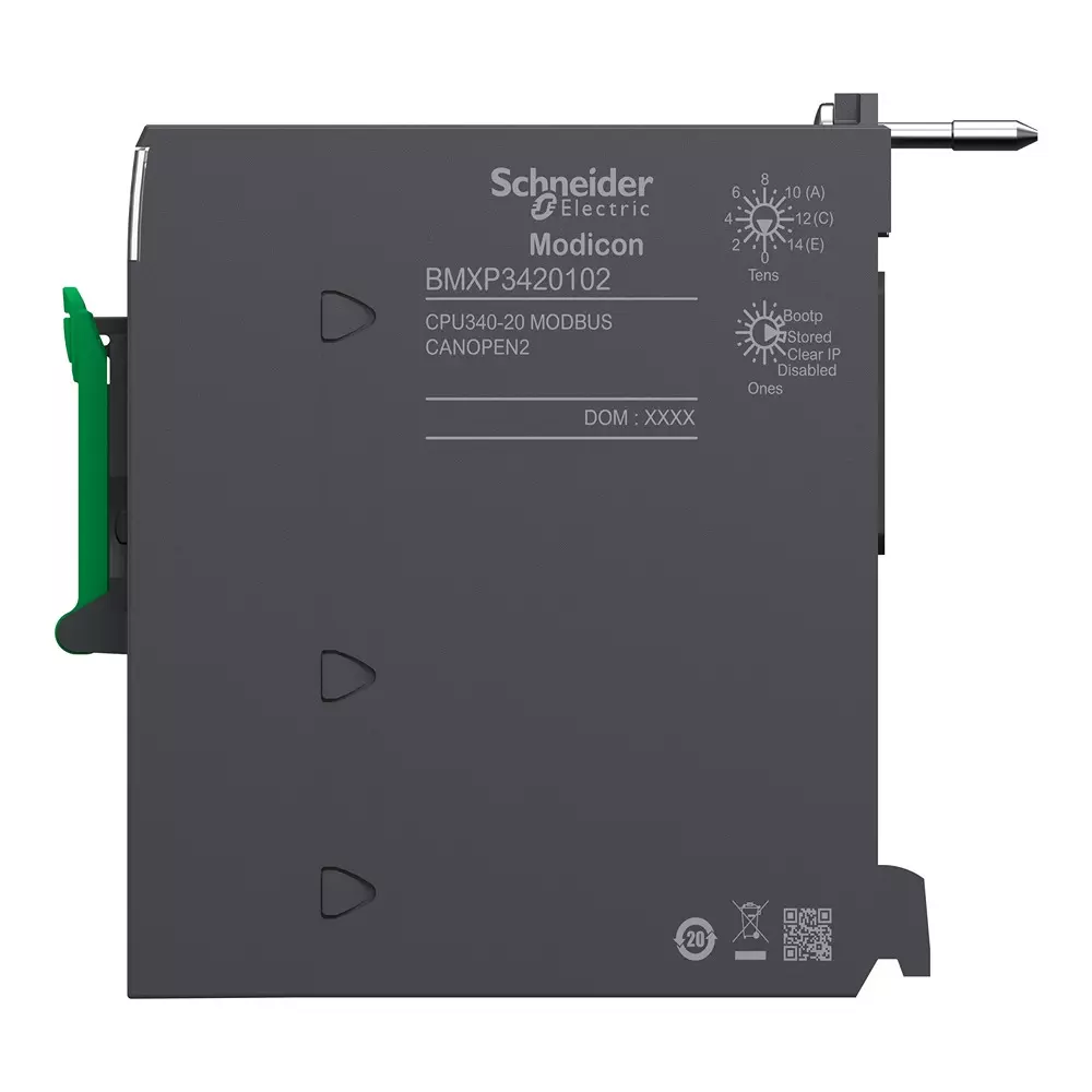 Schneider Electric Modicon M340 Processor Module 11 Slots 4 Racks 90 mA at 24 V DC, BMXP3420102