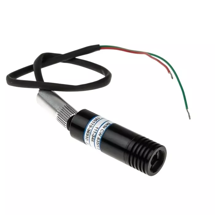 Global Laser Module 633 nm 1.5 mw Continuous Wave TTL control Ellipse pattern +4.5 - +5.5 V, 1068-40-000