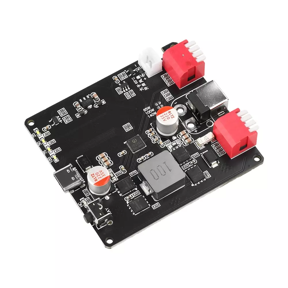 amiciSolar Bidirectional Fast Charging Module 140 W USB-C to DC PD3.1 Charger & Discharger for 2S–6S Li-ion, LiFePO4 & Polymer Battery Packs