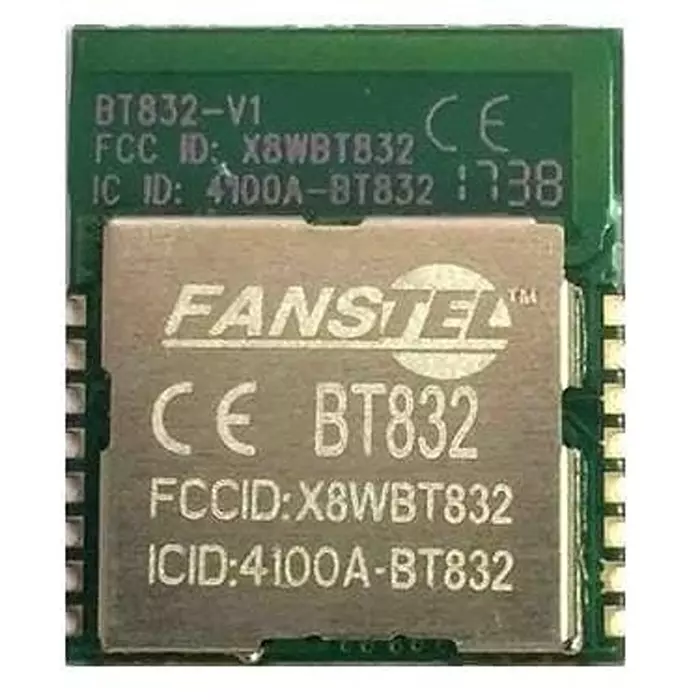 Fanstel Bluetooth Module I2C, SPI, UART Interface 4 dBm Power, BT832